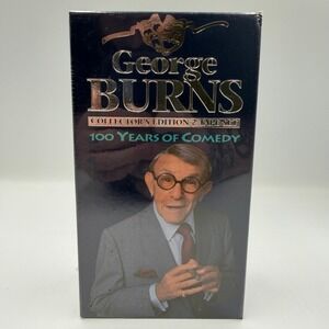 George Burns 100 Years of Comedy VHS Collector's Edition 2 Tape Set 1995 Sealed
